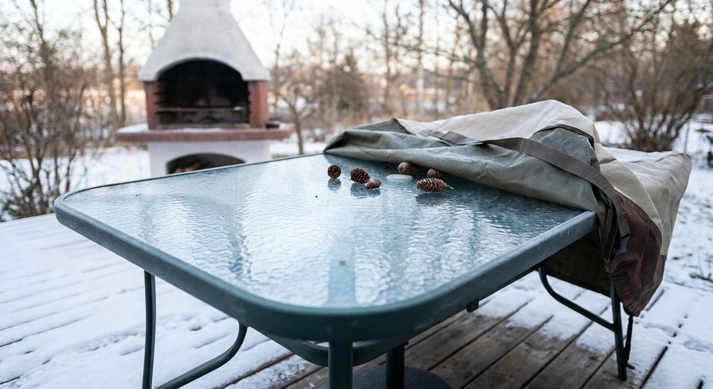 Beste Lösungen für Glasplatten auf Terrassentischen im Winter