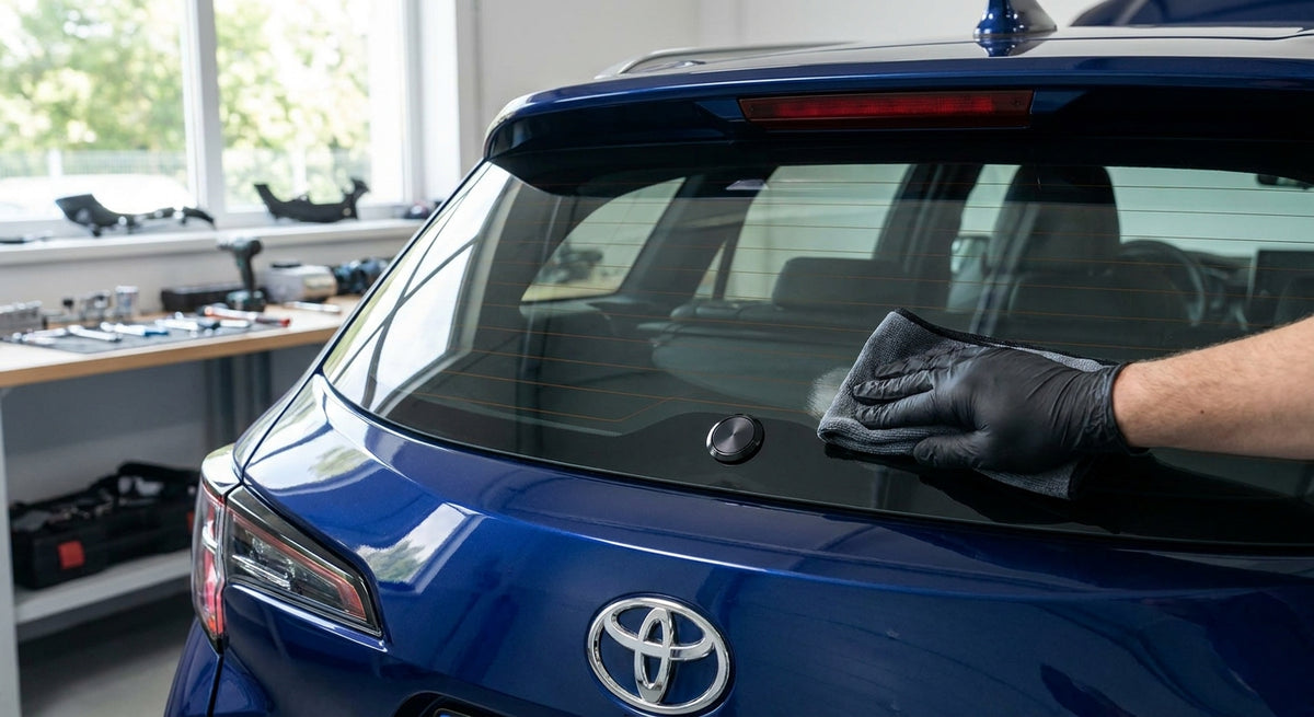 Heckwischer entfernen: Glasstopfen für Toyota