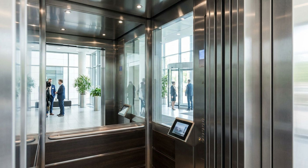 Spiegel für Fahrstuhlkabinen in Bürogebäuden