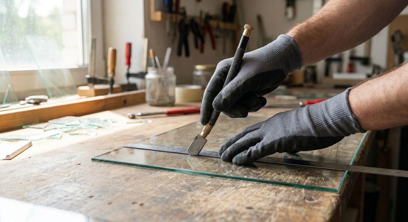 Wie schneidet man Glas selbst zu?
