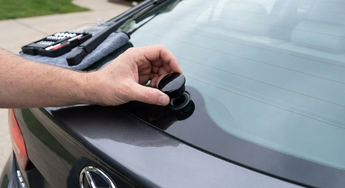 Heckwischer entfernen: Glasstopfen für verschiedene Automarken