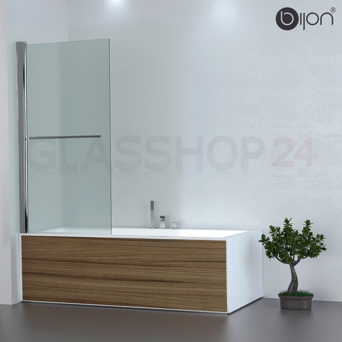 Duschwand für Badewanne mit 6mm ESG, Duschabtrennung, Badewannenaufsatz - Duschwand
