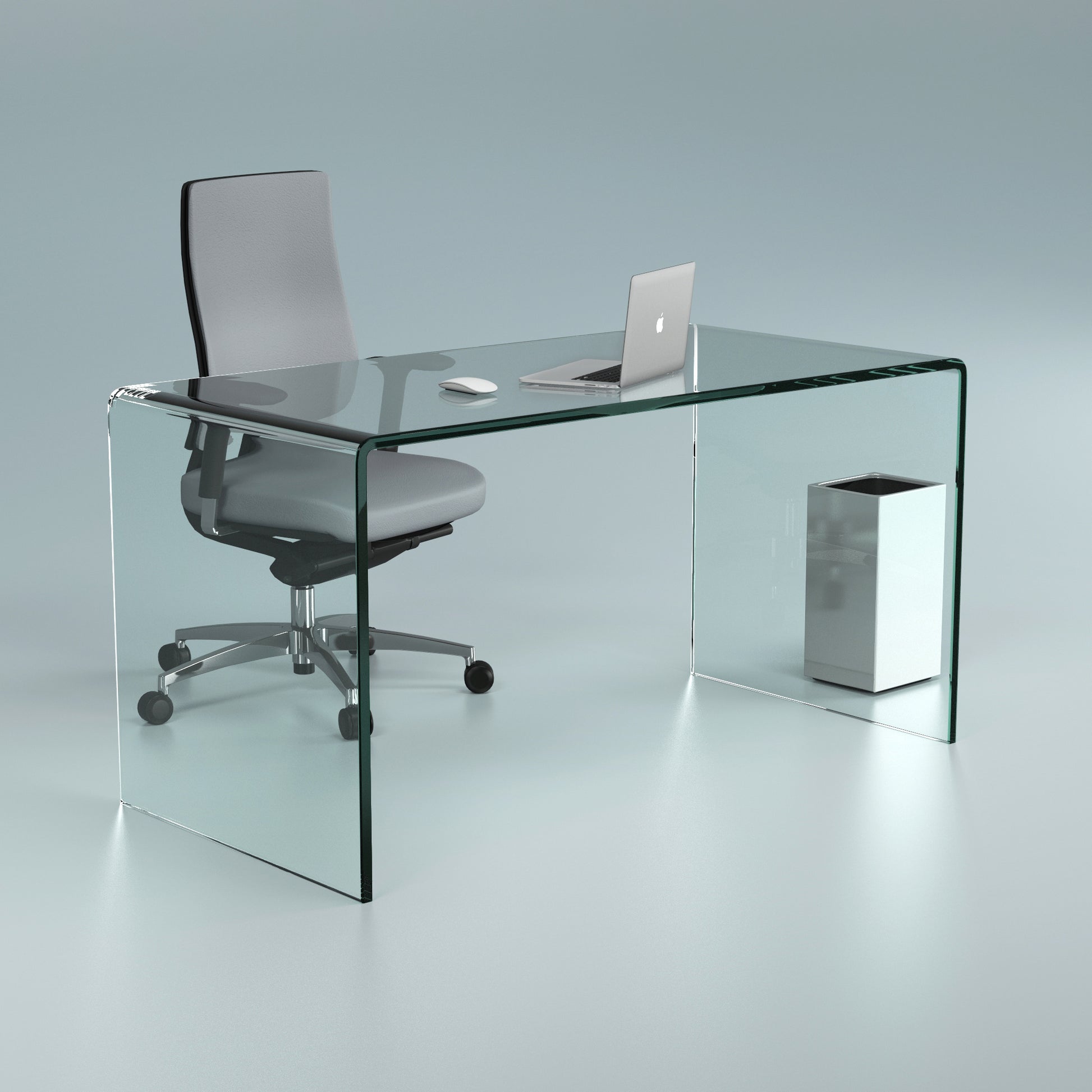 Schreibtisch aus Glas - Schreibtisch