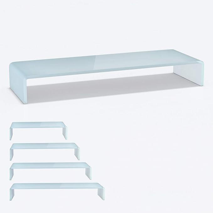 TV Glas Aufsatz Superweiss – Monitorerhöhung & Stil – Glasshop24