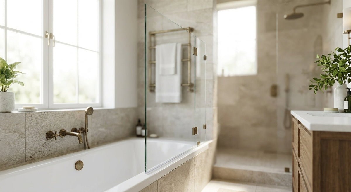 Duschwand für die Badewanne nach Maß