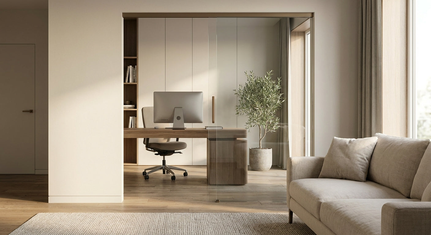 Glastür nach Maß für das Homeoffice
