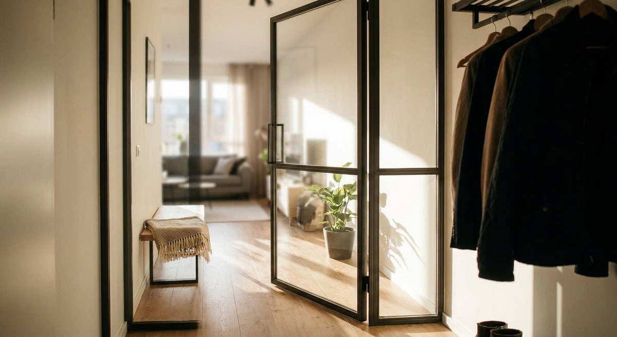 Glastür für den Eingangsbereich einer Wohnung