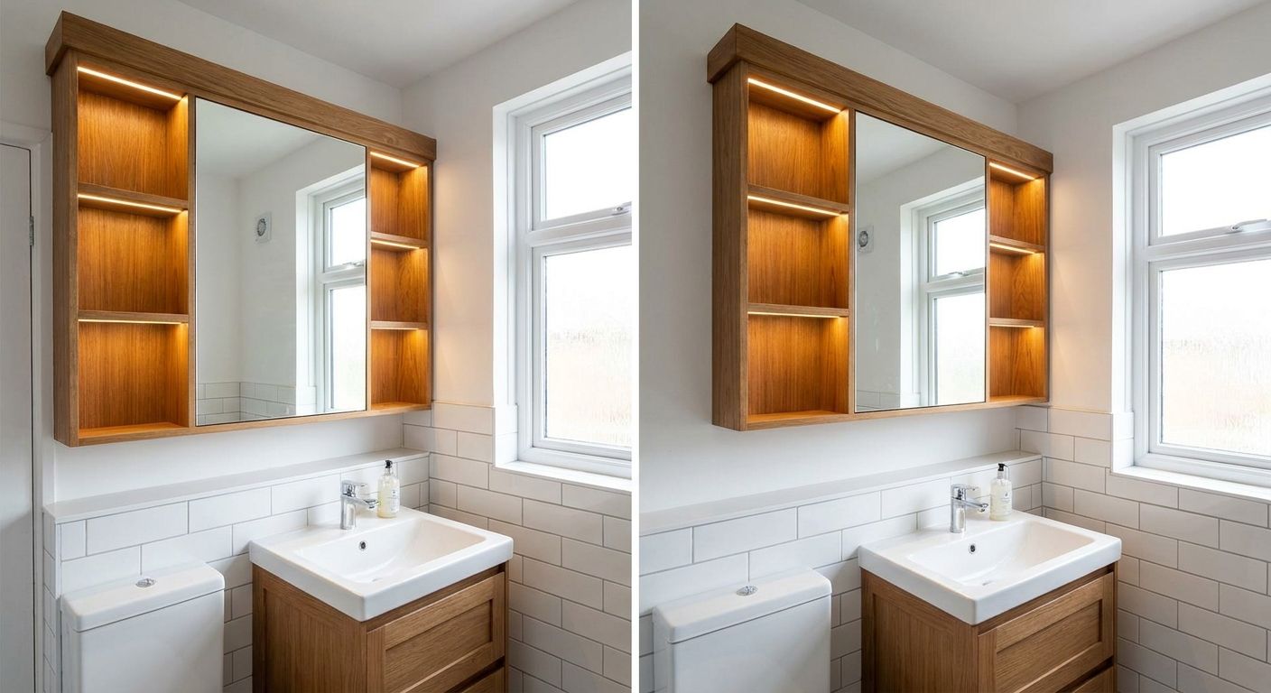 Spiegelschrank für kleine Bäder nach Maß
