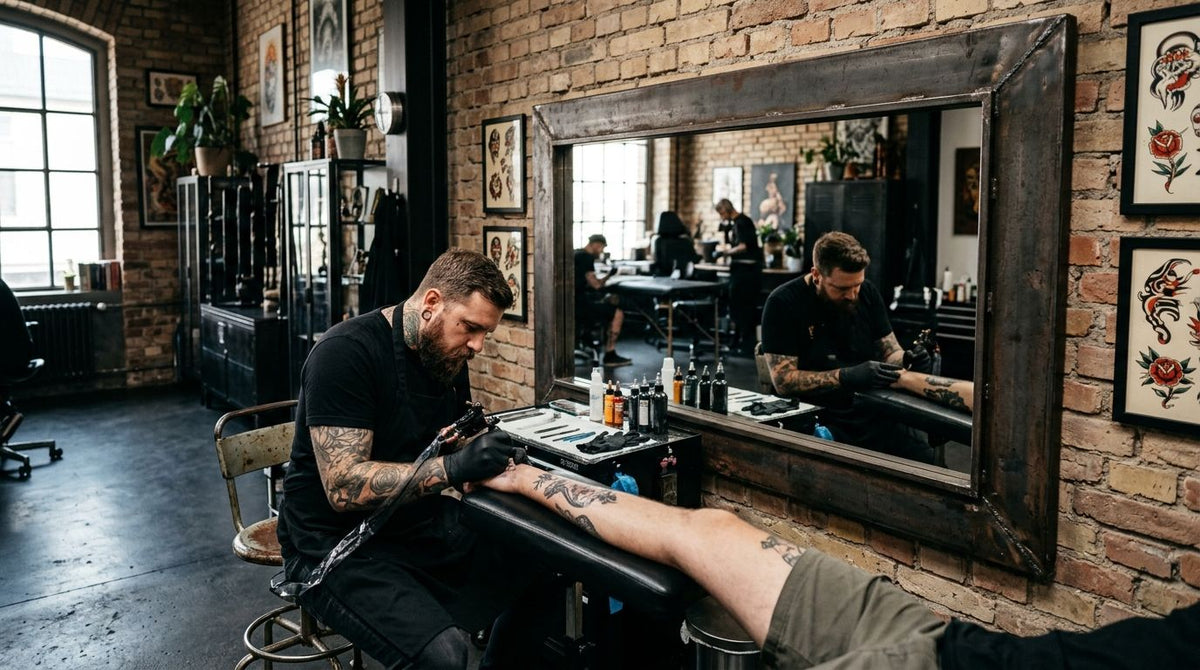 Spiegel für Tattoo-Studios im Industrial-Design