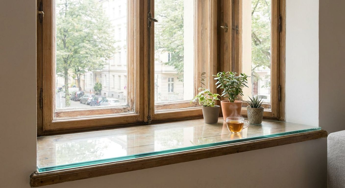 Beste Fensterbänke aus Glas für Altbauwohnungen