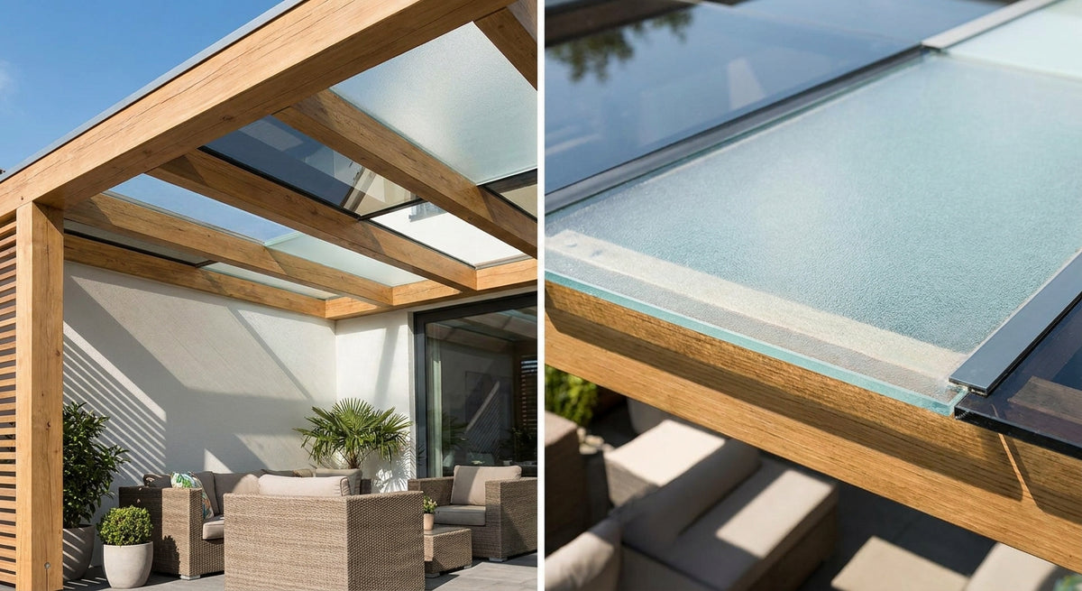 Beste Glasarten für Terrassenüberdachungen