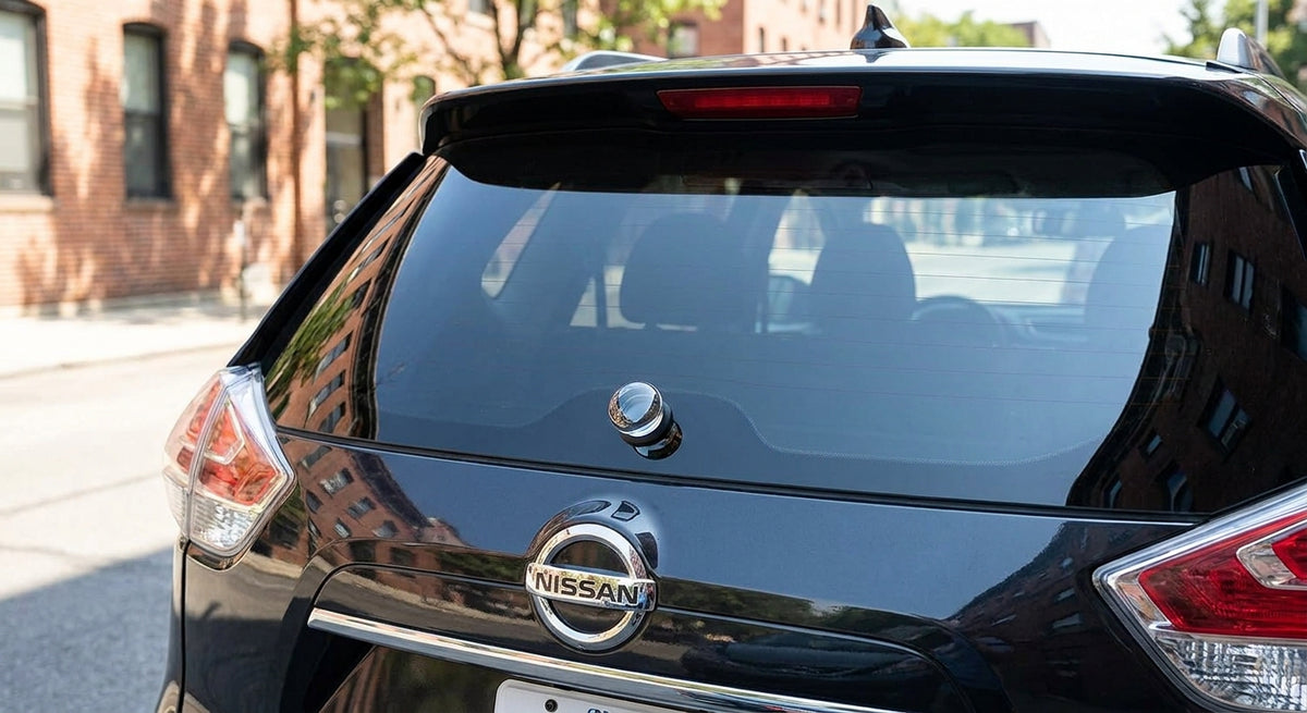 Heckwischer entfernen: Glasstopfen für Nissan