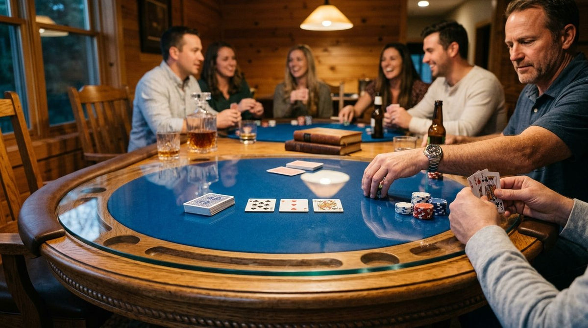 Glasplatte für Spieltische und Pokerrunden