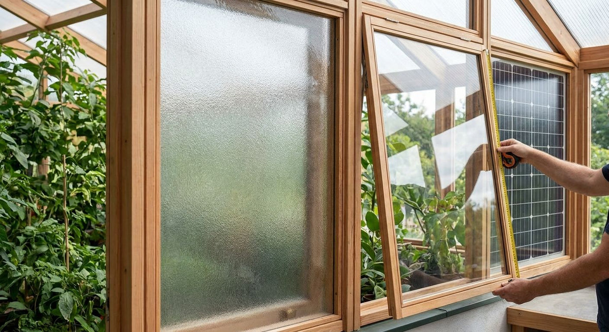 Verglasung für Gewächshäuser nach Maß
