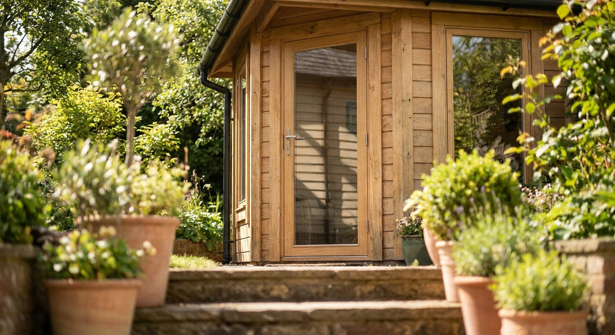 Glastür für Gartenhäuser nach Maß