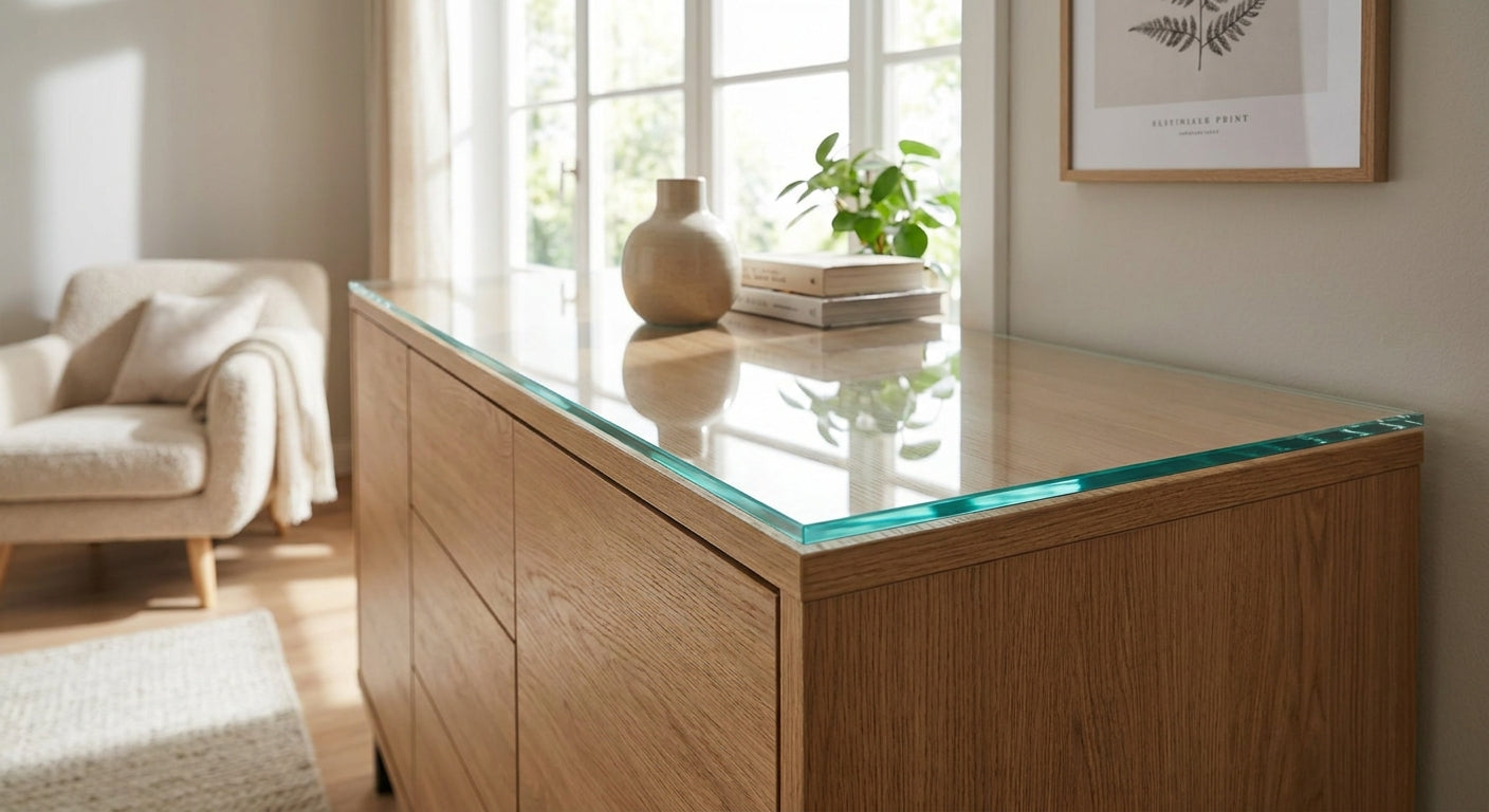 Glasplatte für Sideboards und Kommoden