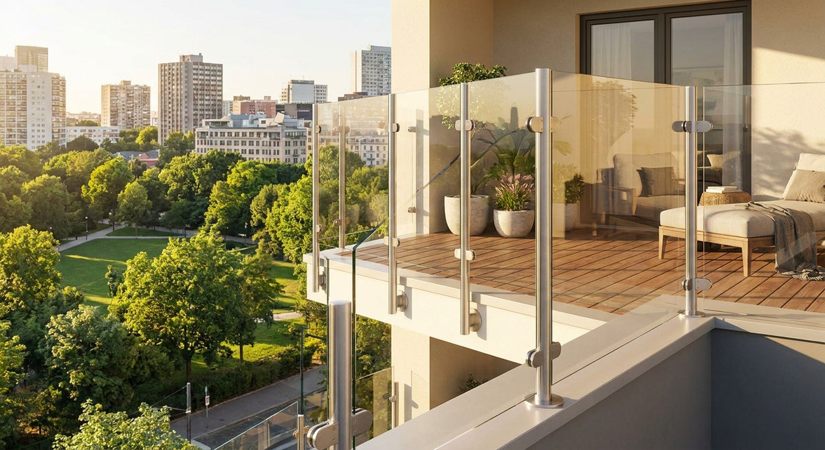 Beste Glasgeländer-Systeme für Balkone