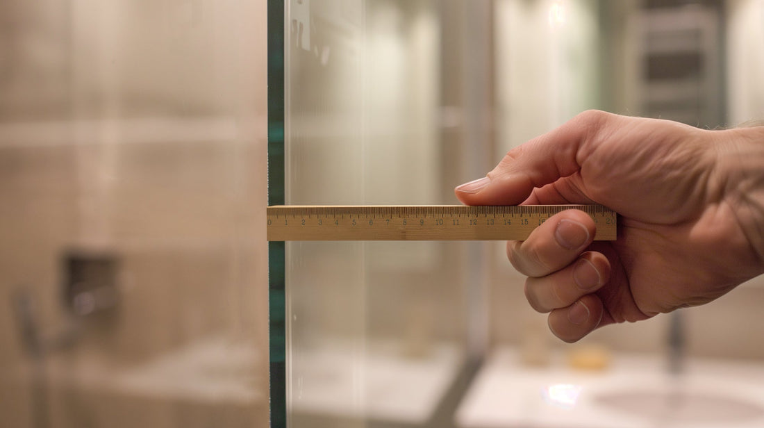 Glasstärke bei Duschdichtungen richtig messen