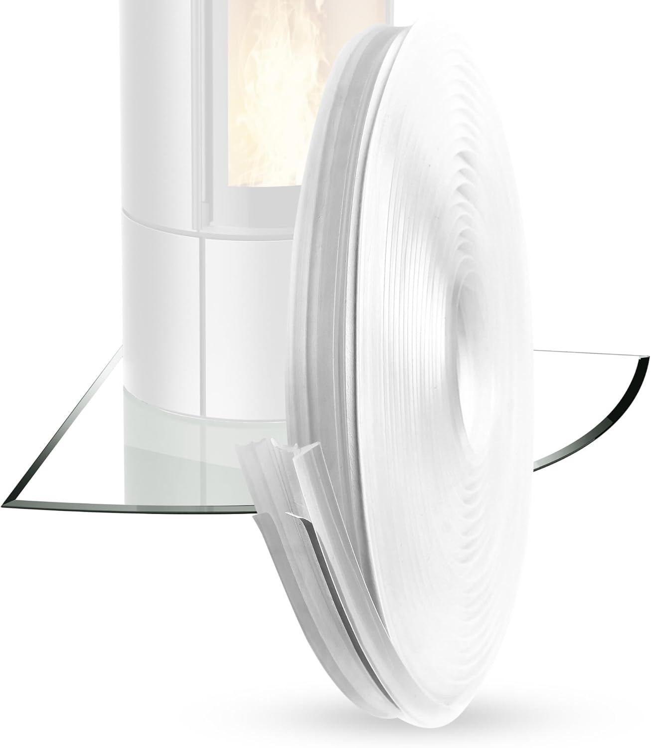 Silikon Dichtlippe für Glasbodenplatten – Effektiver Schutz für Ihren Kaminofen - Glasshop24