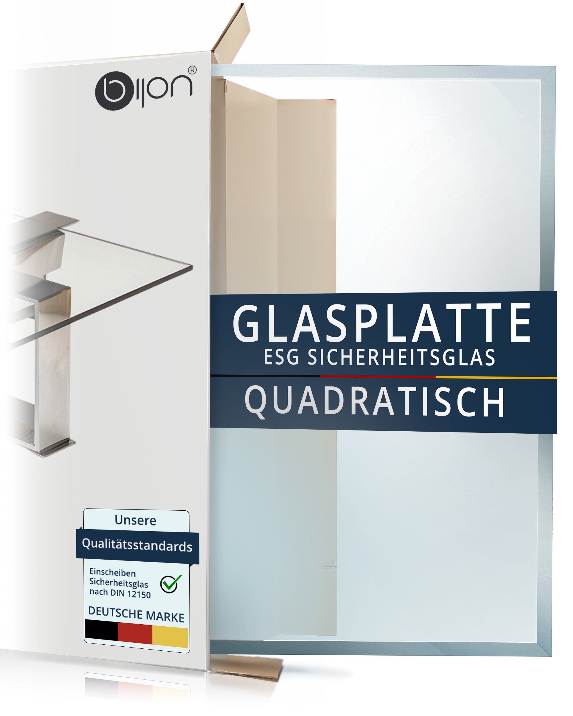 GlasplatteTisch - Quadrat