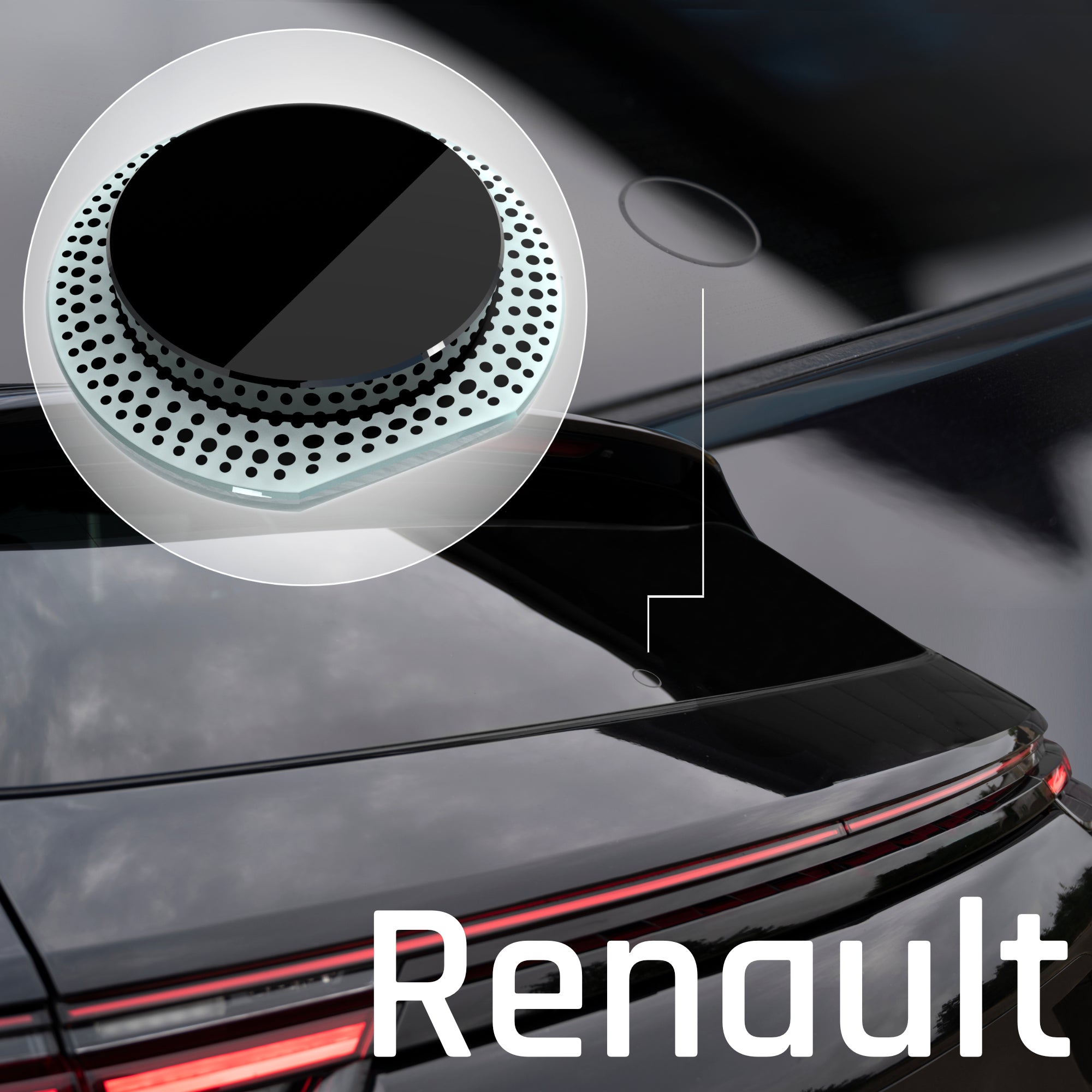 Heckwischer Echtglas Stopfen | Renault