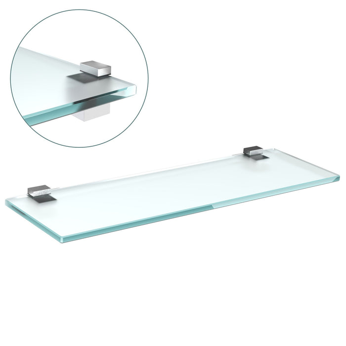 bijon Glasregal GIRA - Glasregal30 x 12 cmMattglas + Halterung GIRA - Edelstahl Optik100x12