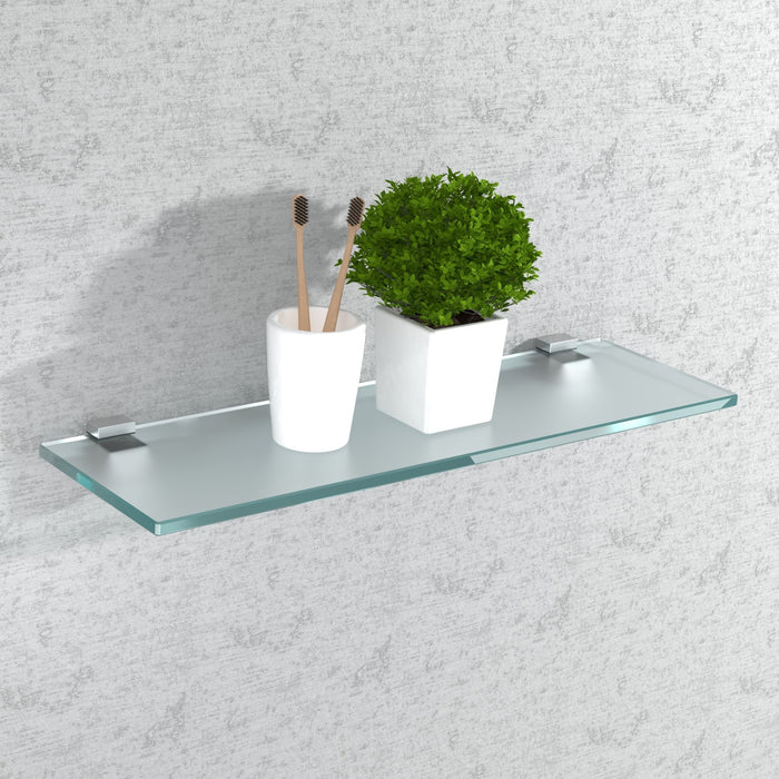 bijon Glasregal GIRA - Glasregal30 x 12 cmMattglas + Halterung GIRA - Edelstahl Optik100x12