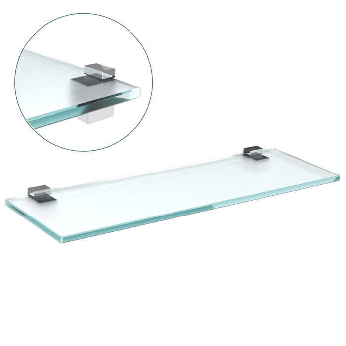 bijon Glasregal GIRA - Glasregal30 x 12 cmMattglas + Halterung GIRA - Edelstahl Optik100x12