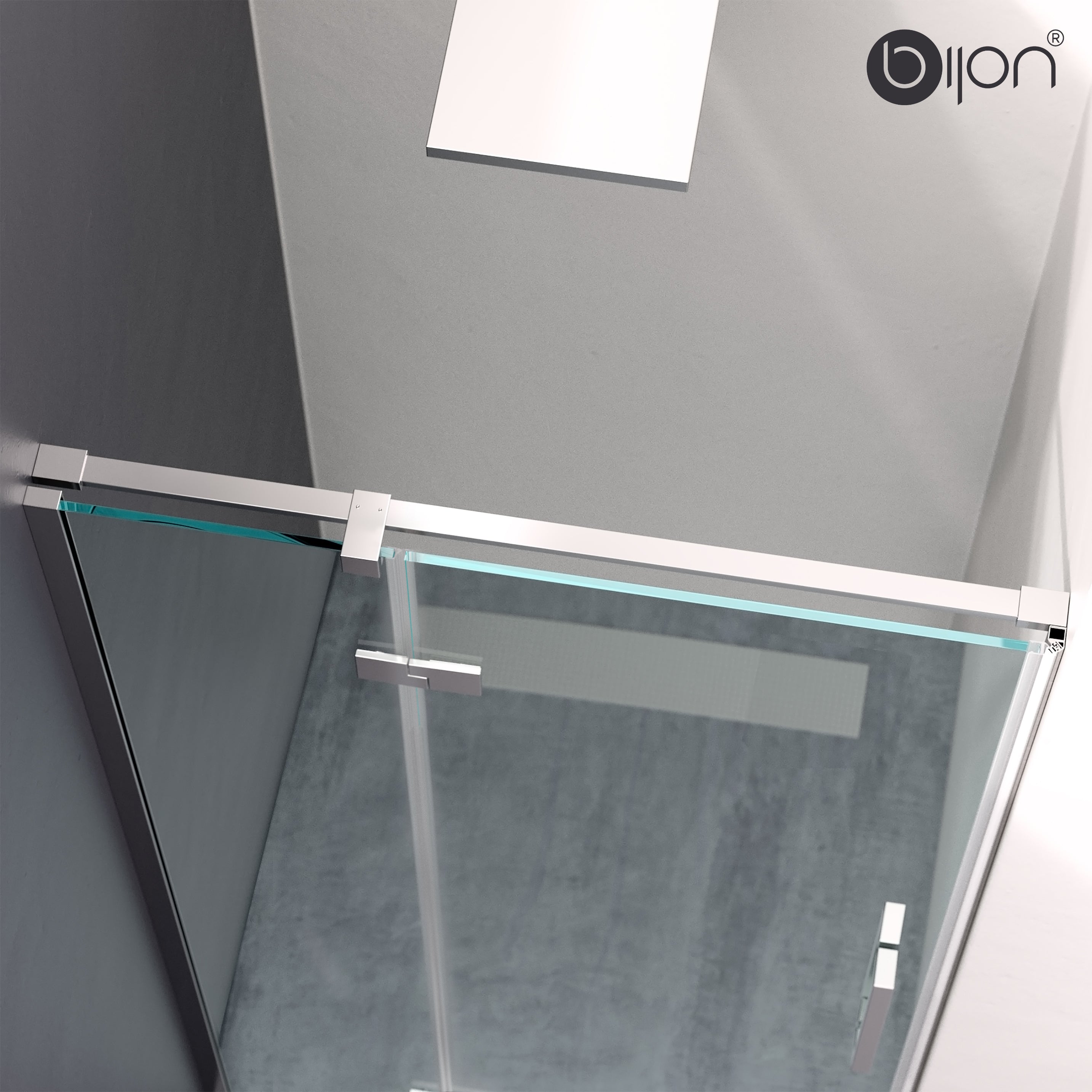 Duschabtrennung 90x200cm Glas Nischendusche klarglas 8mm