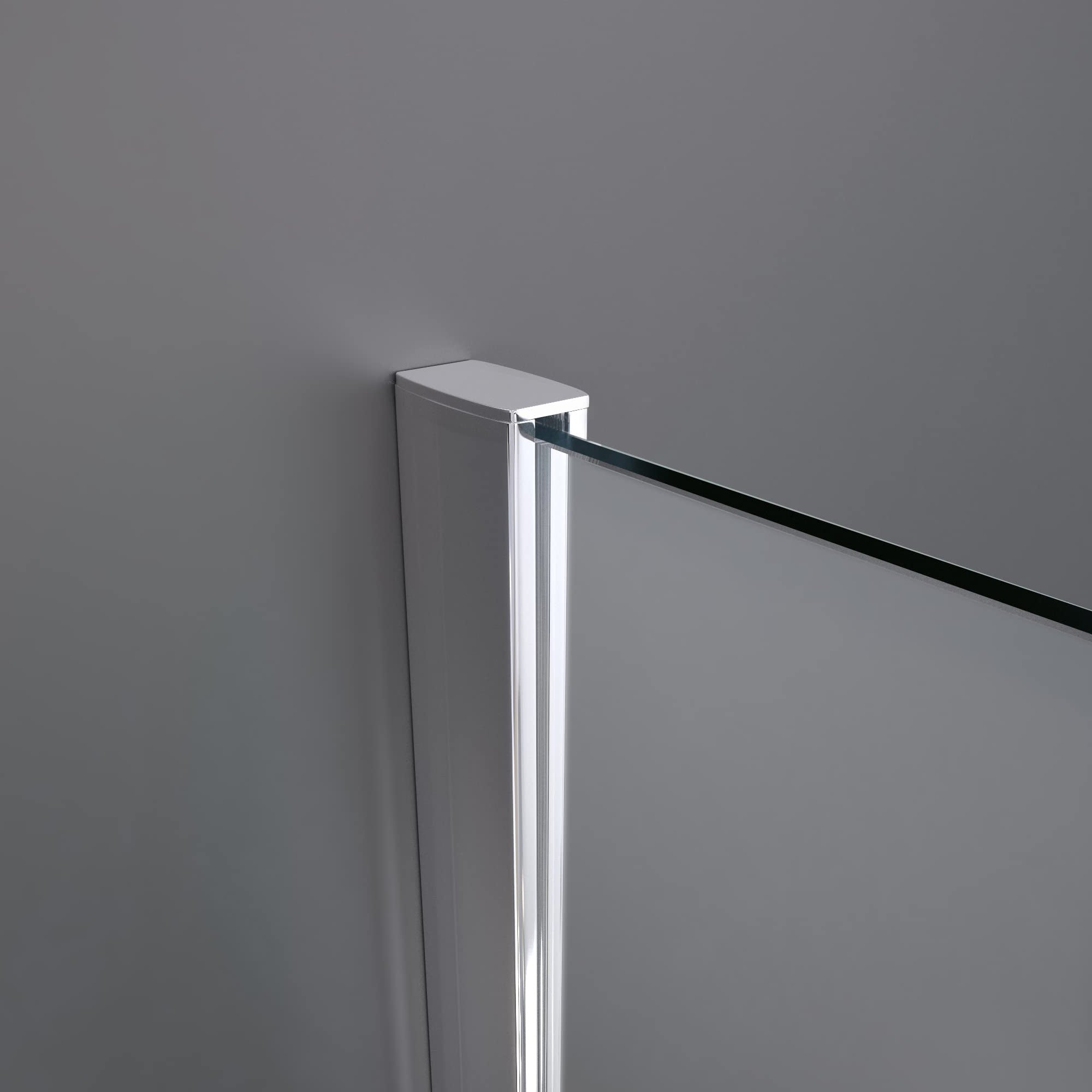Duschwand Walk - In 8mm ESG, Teilsatiniert - Duschwand