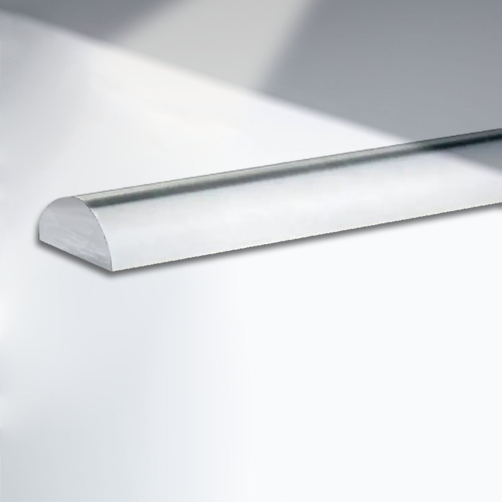 Duschdichtung Schwallprofil Glasklar 12×6 mm – 2 m – SS - 12 - 6 - Duschdichtung