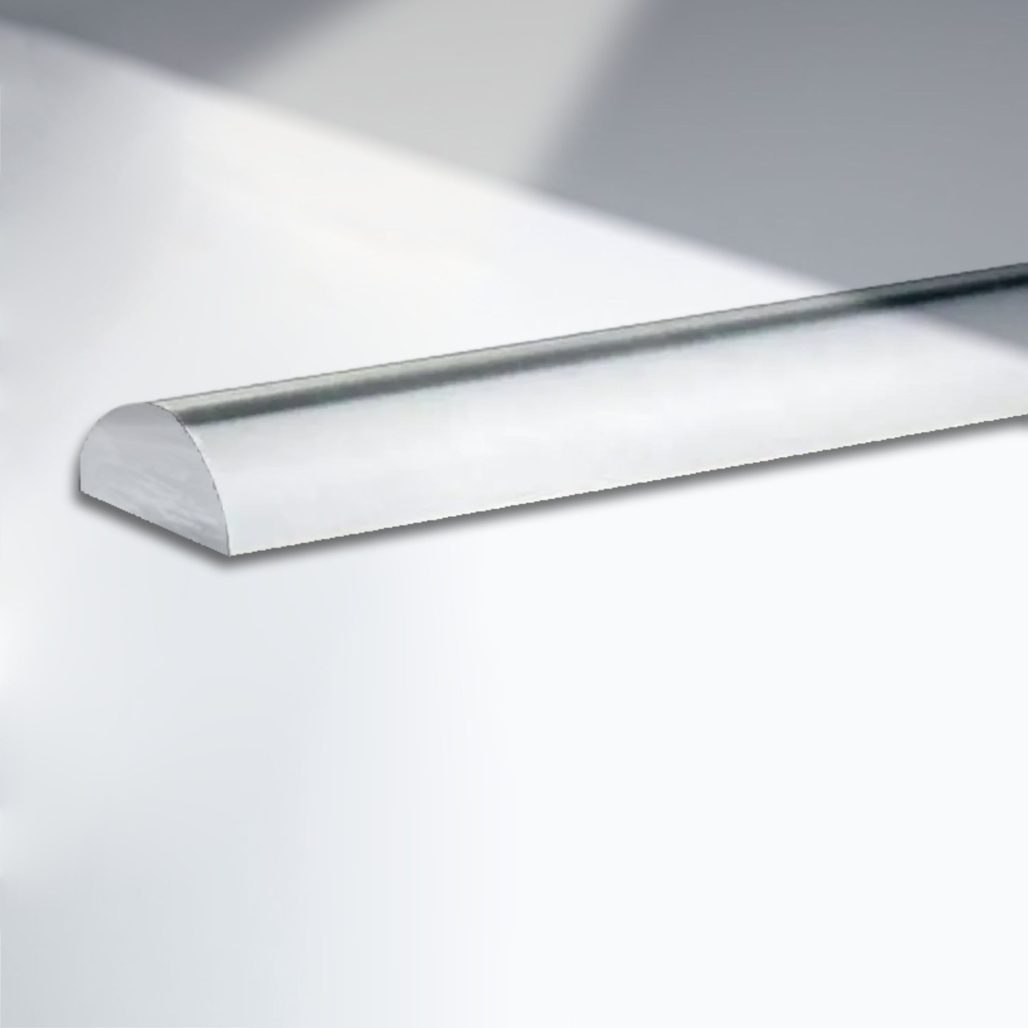 Duschdichtung Schwallprofil Glasklar 12×6 mm – 2 m – SS - 12 - 6 - Duschdichtung