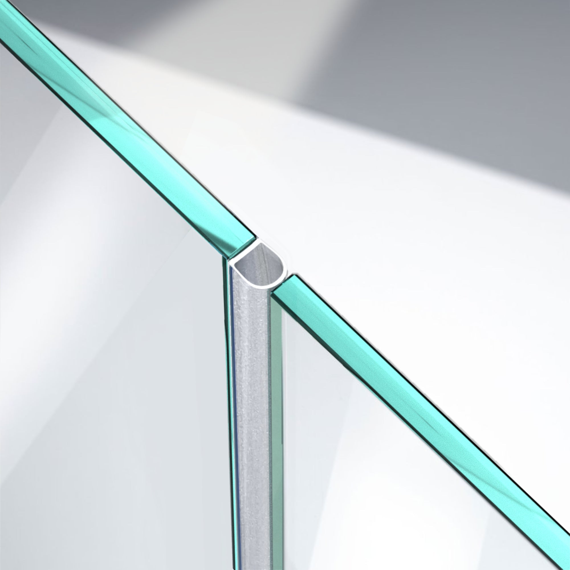 Duschdichtung Streifdichtung – Glas 6–10 mm – 2 m – DS02PRO - Duschdichtung