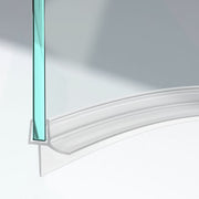 Duschdichtung unten 100cm Wasserabweisprofil für 5 - 6mm| 7 - 8mm gebogen DU02 - C - 