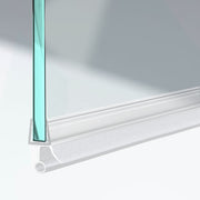 Duschdichtung unten 200cm Wasserabweisprofil für 5 - 6mm| 7 - 8mm gerade DU01 - 