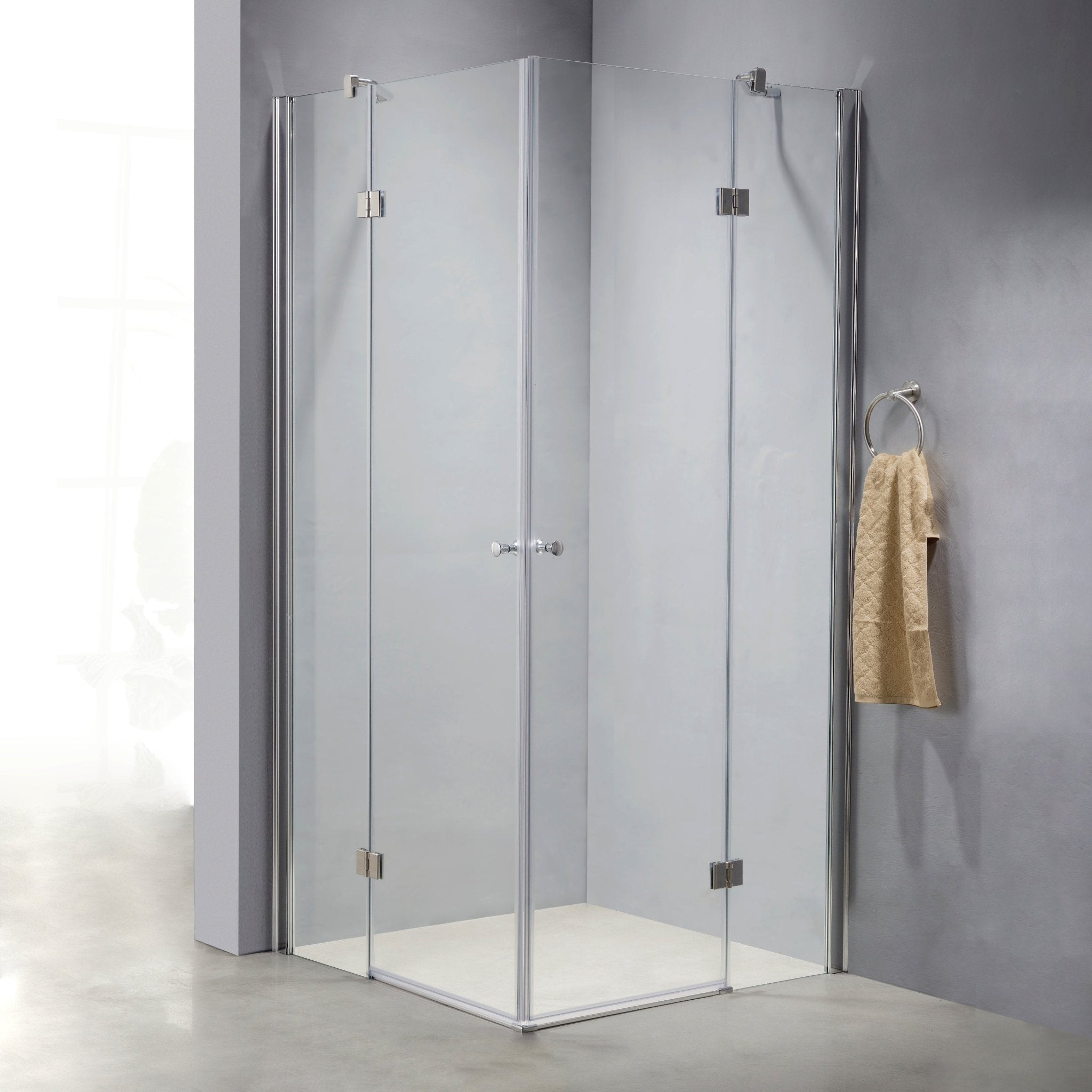 Eckdusche Eckeinstieg 8mm SR - 007 - Eckdusche80x80x190cm100x100