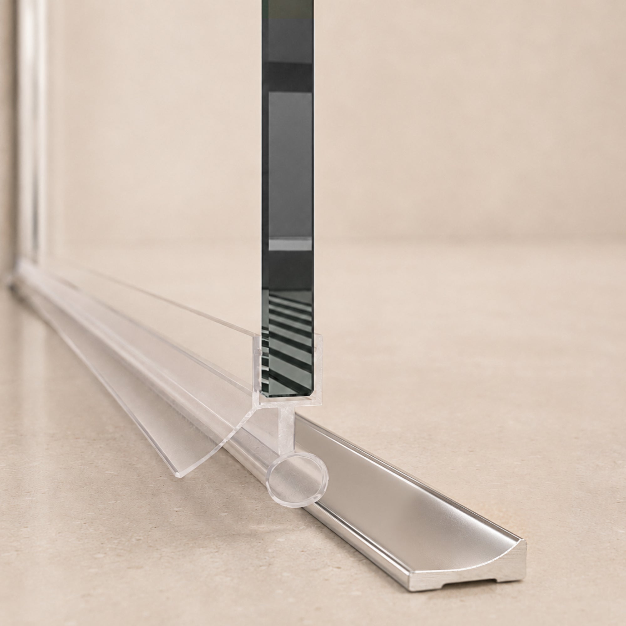 Eckdusche Duschkabine mit Pendeltür, 6mm ESG, Klarglas - Tür 100cm, Höhe: 180cm gekürzt - Eckdusche
