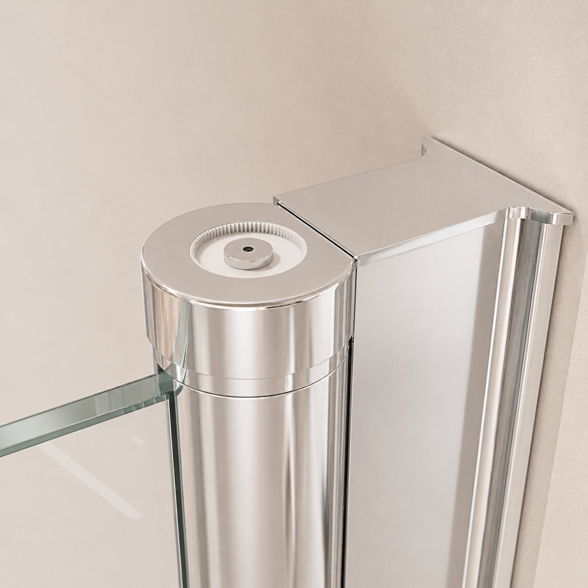 Eckdusche Duschkabine mit Pendeltür, 6mm ESG, Klarglas - Tür 100cm, Höhe: 180cm gekürzt - Eckdusche