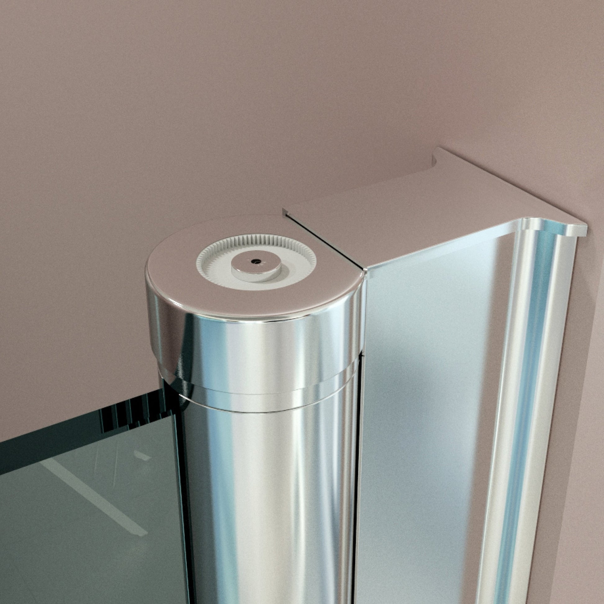 Eckdusche Duschkabine mit Pendeltür, 6mm ESG, Klarglas - Tür 100cm, Höhe: 180cm gekürzt - Eckdusche