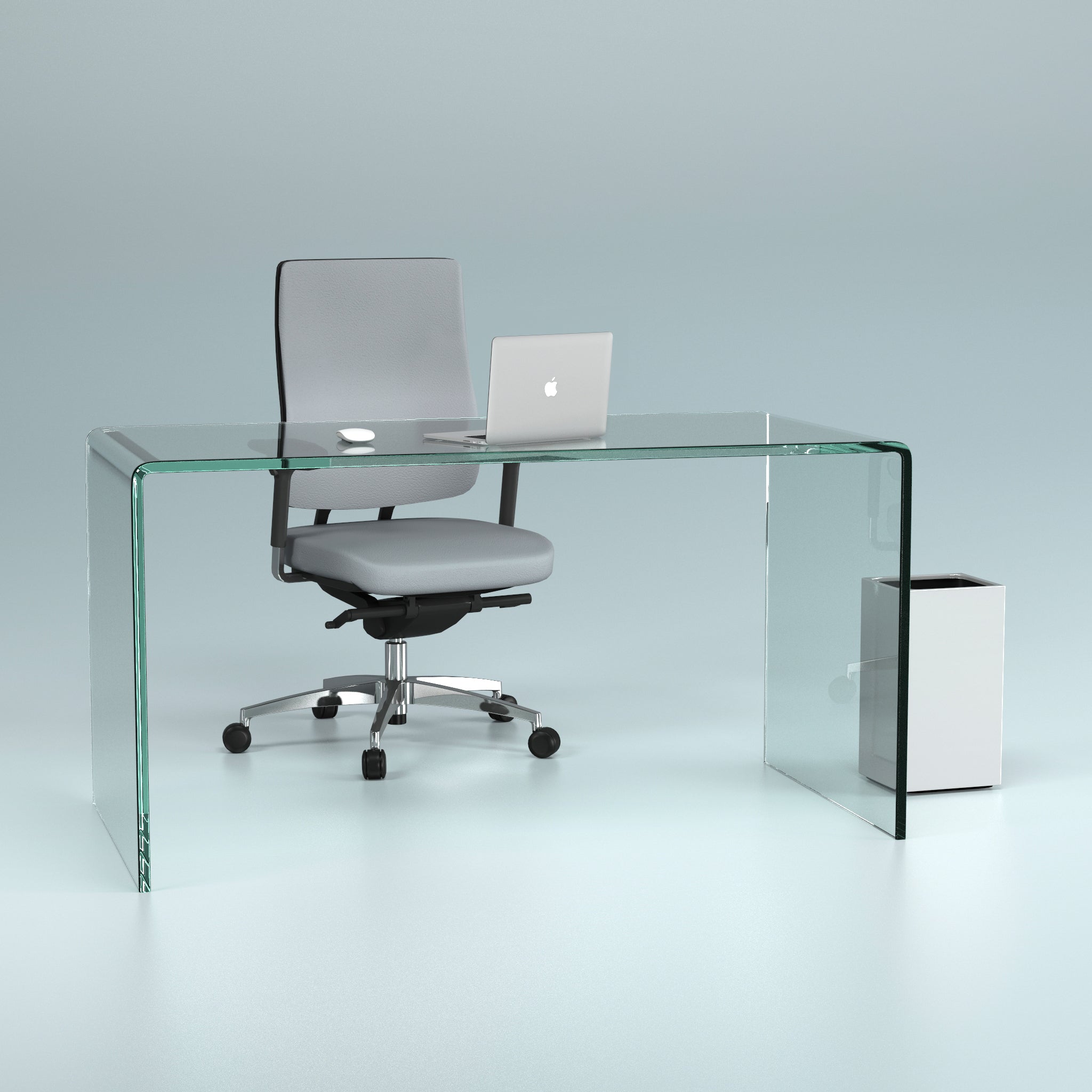 Schreibtisch aus Glas - Schreibtisch