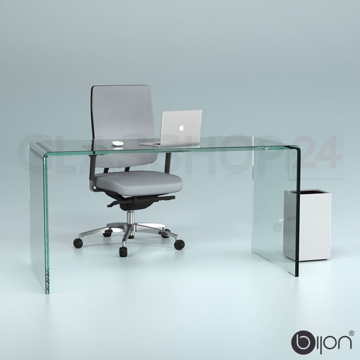 Glas - Schreibtisch - SchreibtischKlarglas - 120 x 60 x 75cm140