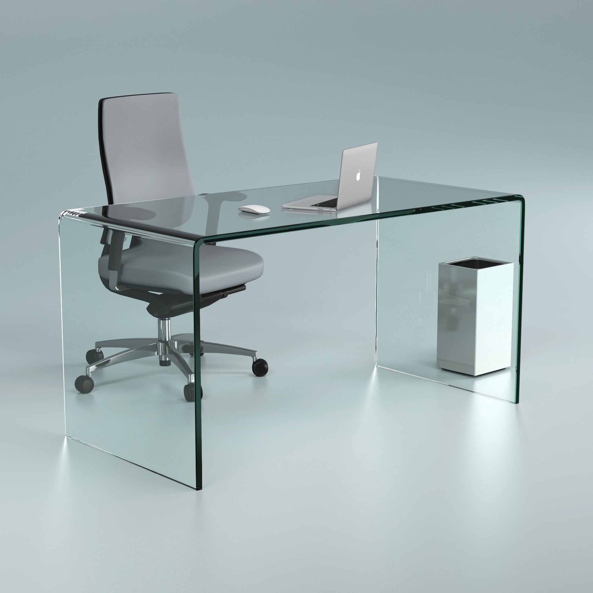 Schreibtisch aus Glas - Schreibtisch