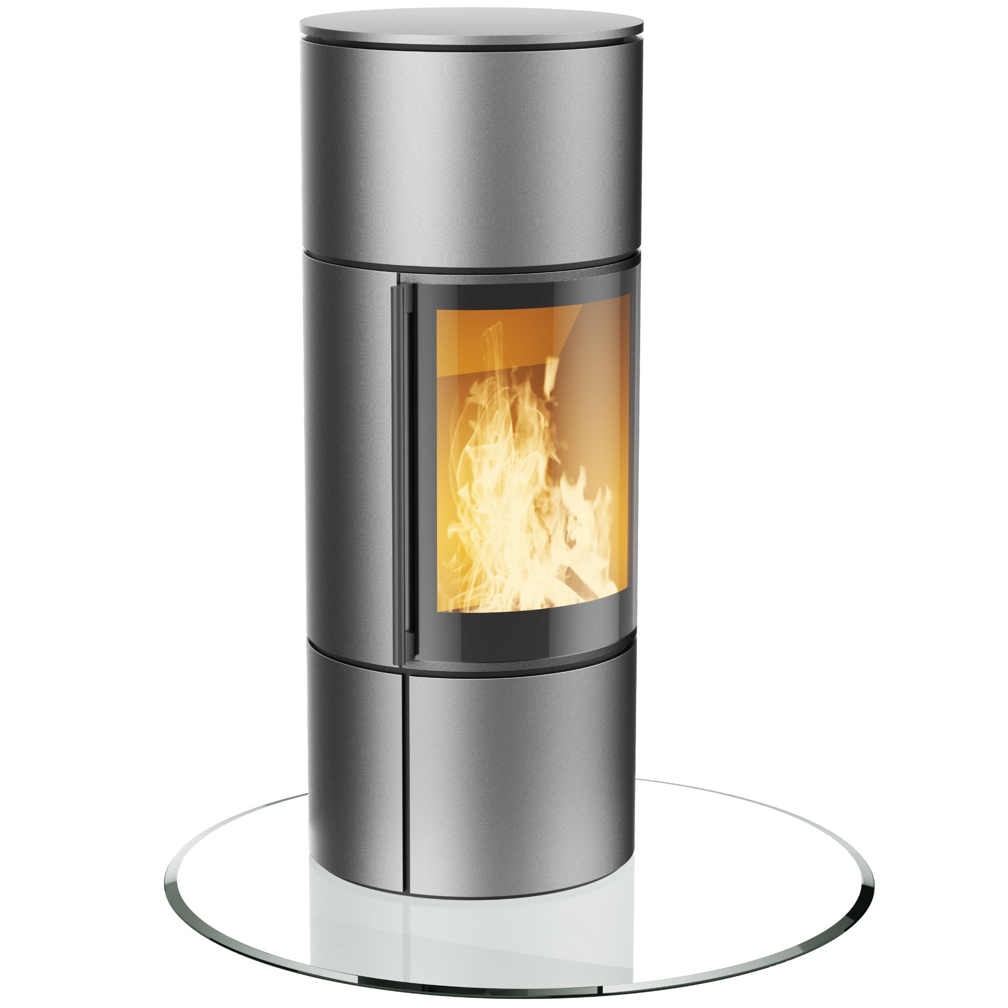 Glasplatte Kamin