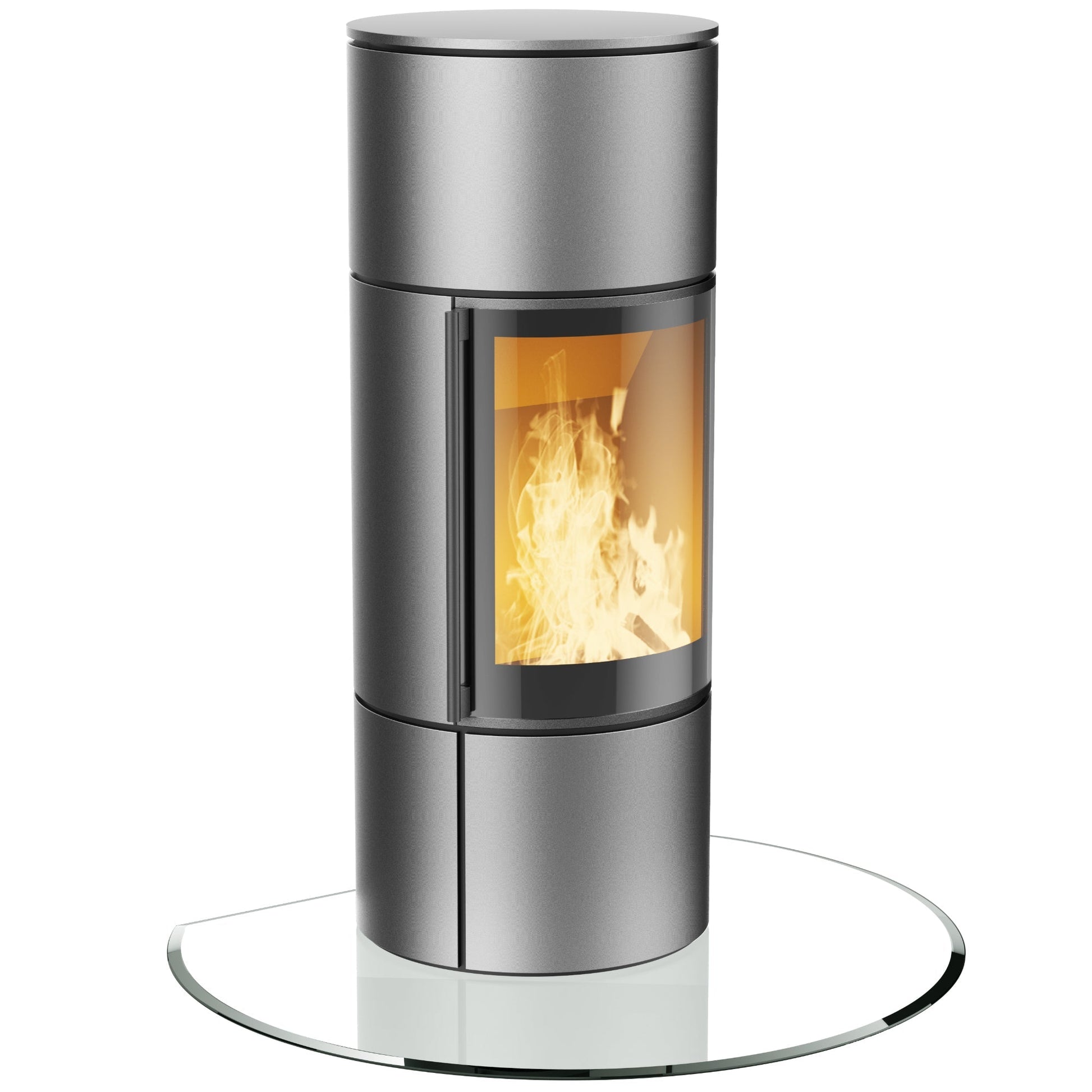 Glasplatte Kamin