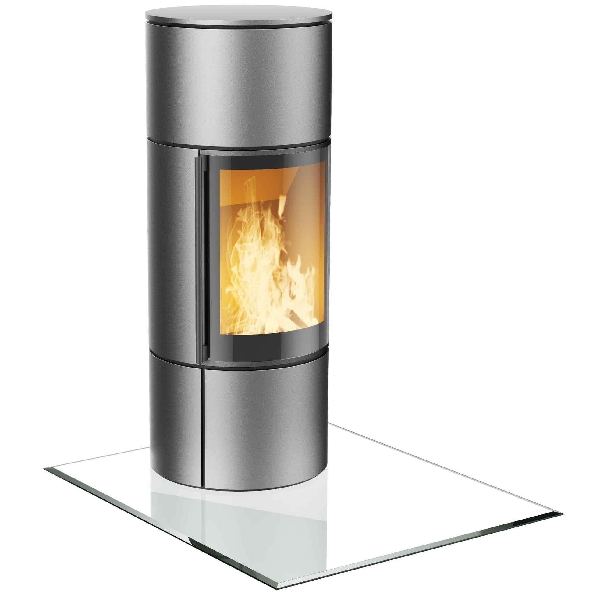 Glasplatte Kamin