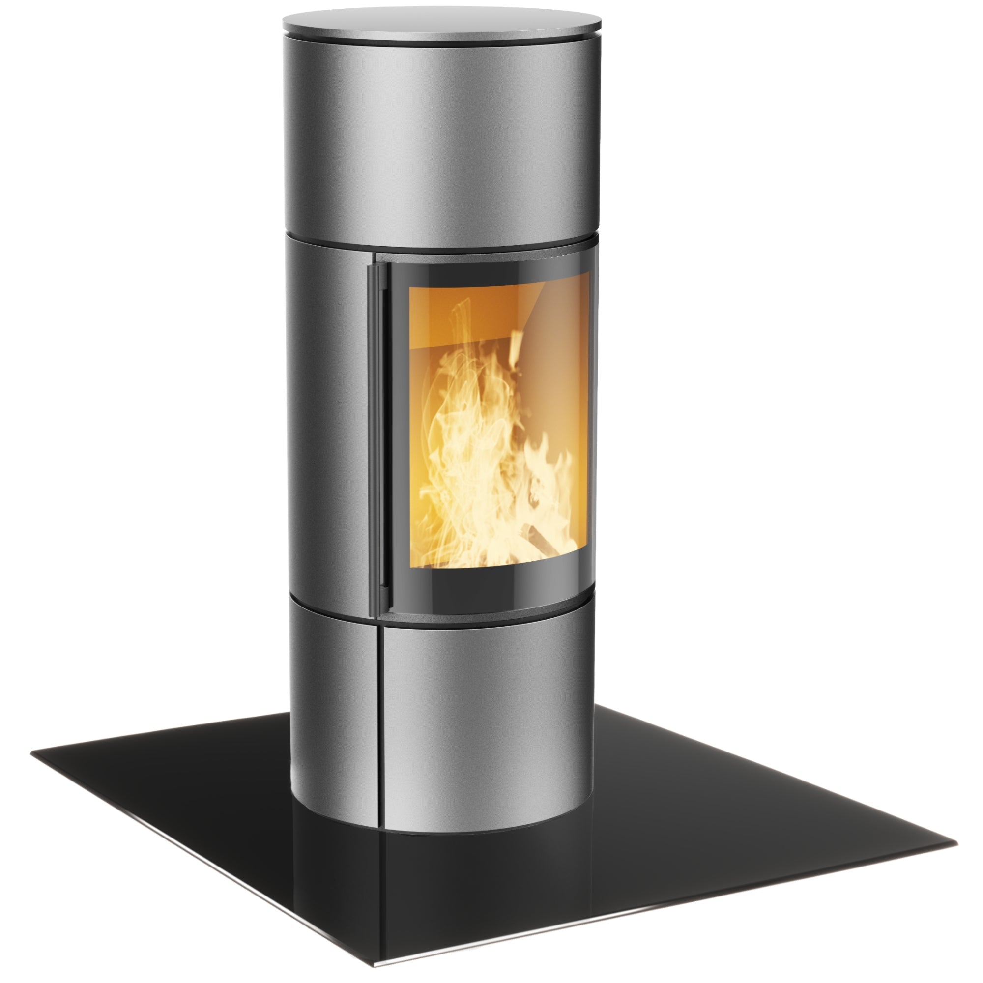 Glasplatte Kamin