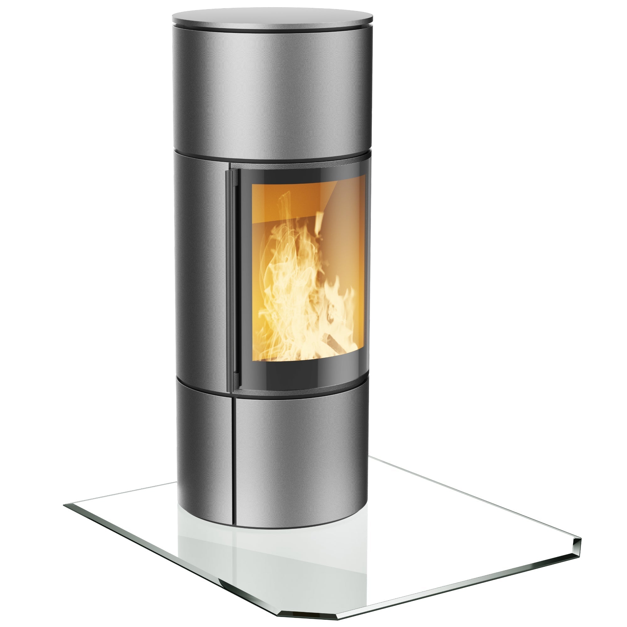 Glasplatte Kamin