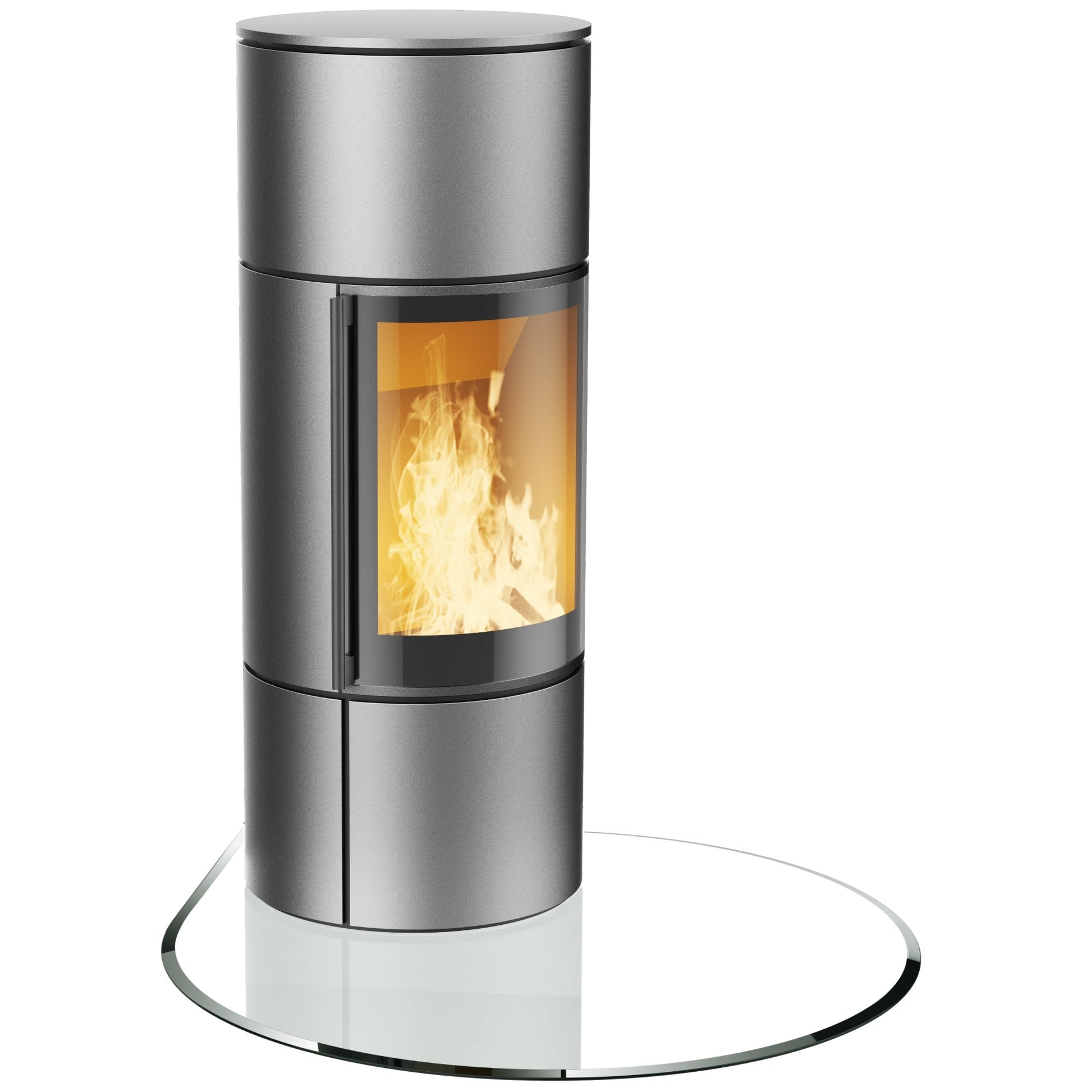Glasplatte Kamin