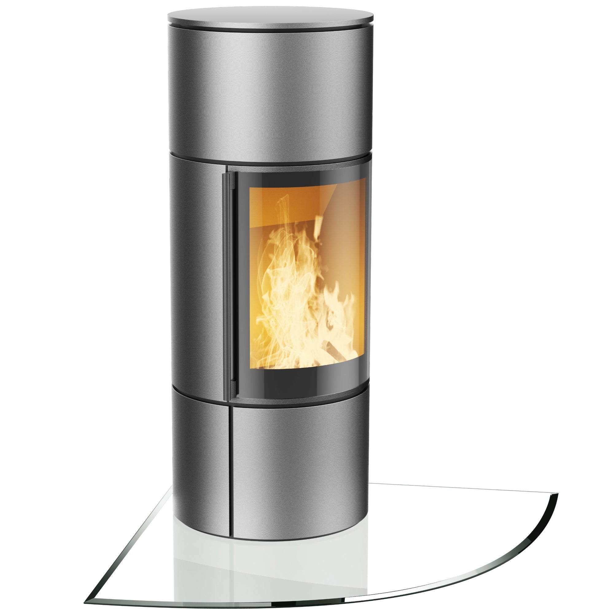 Glasplatte Kamin