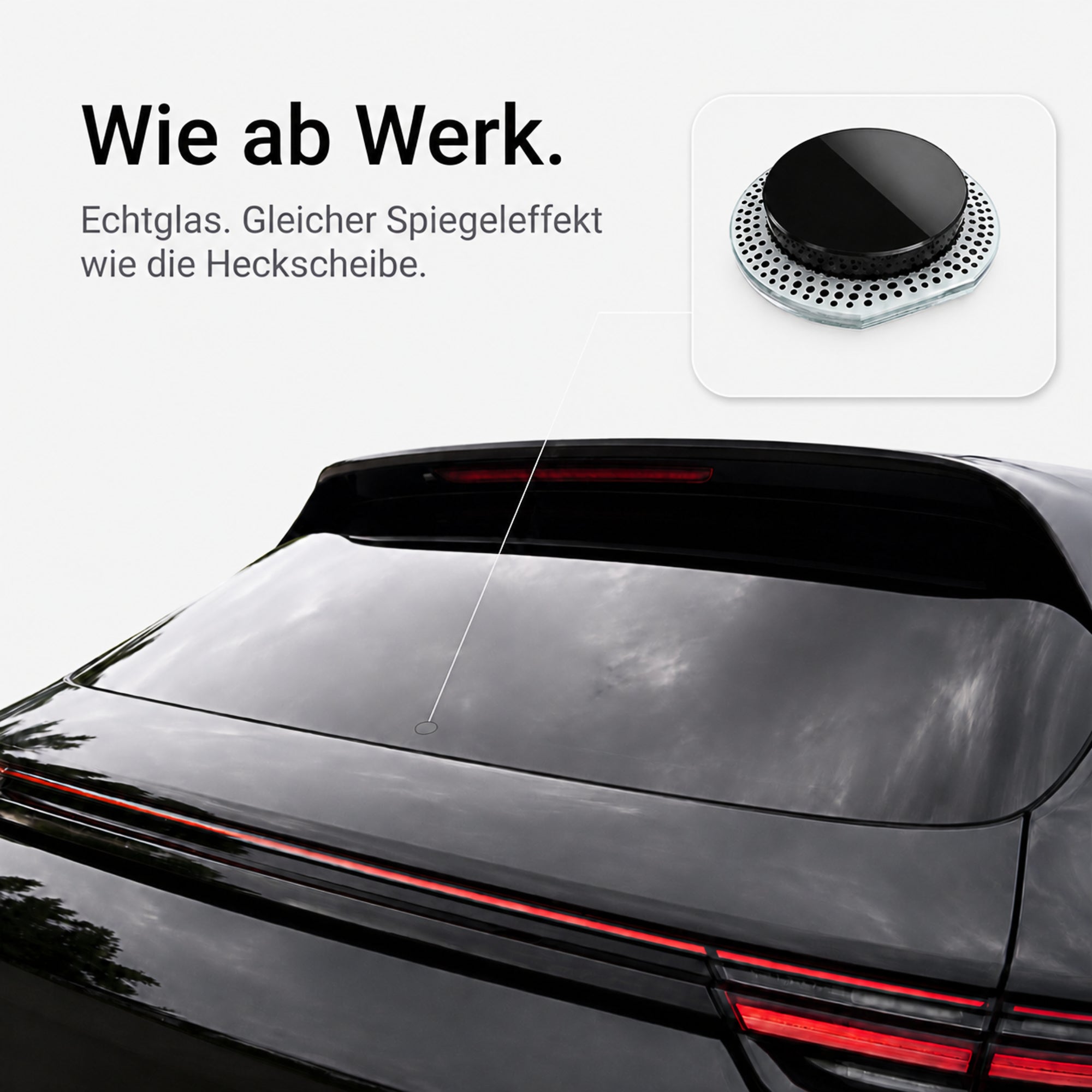 Heckwischer Echtglas Stopfen | Alfa Romeo